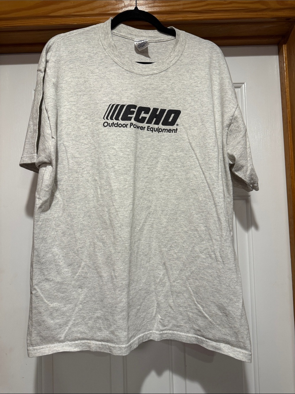 Jerzees Light Heather Gray Echo Outdoor Power Equipment Logo Tee